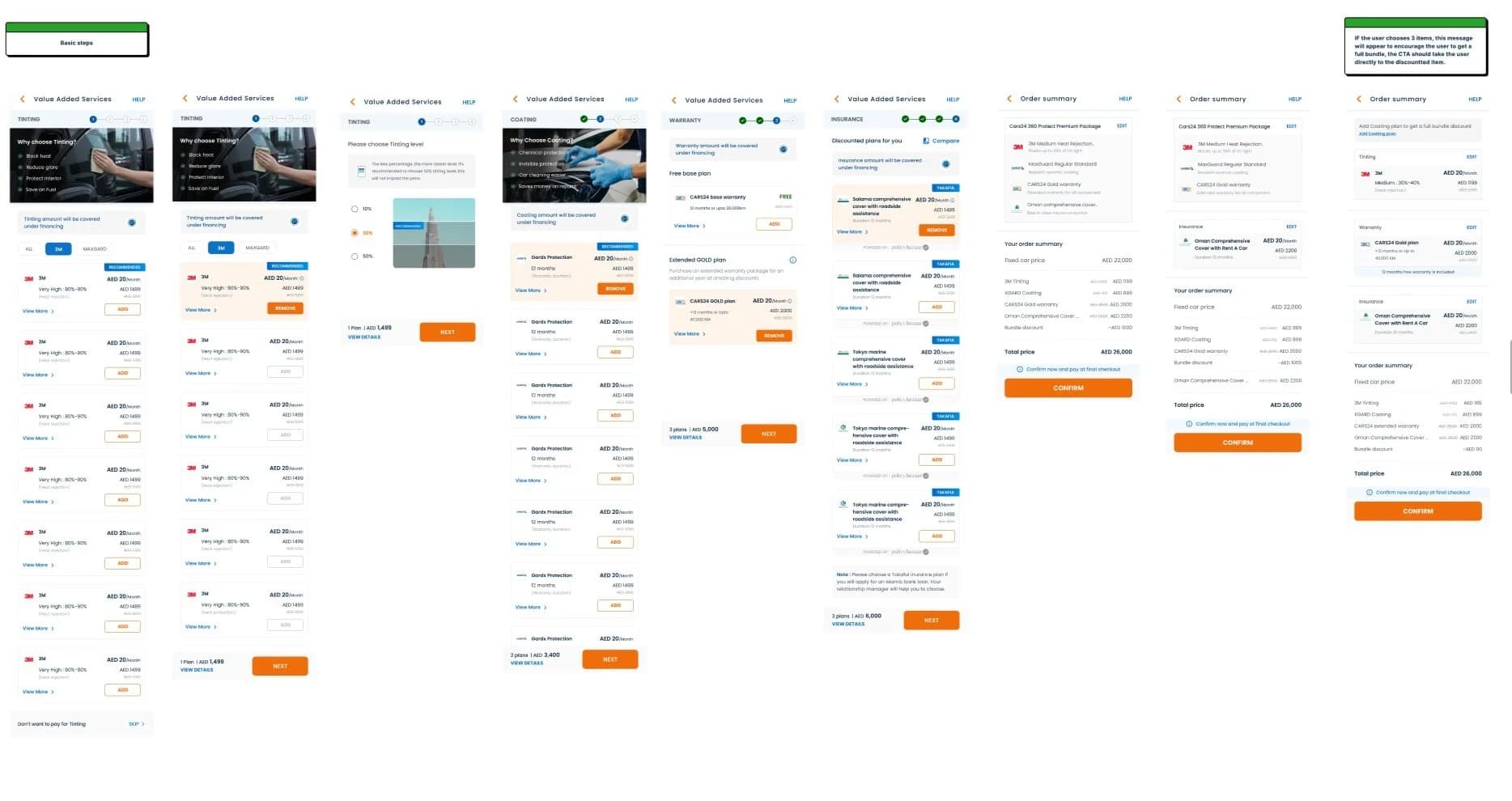 The old linear version UI being replaced