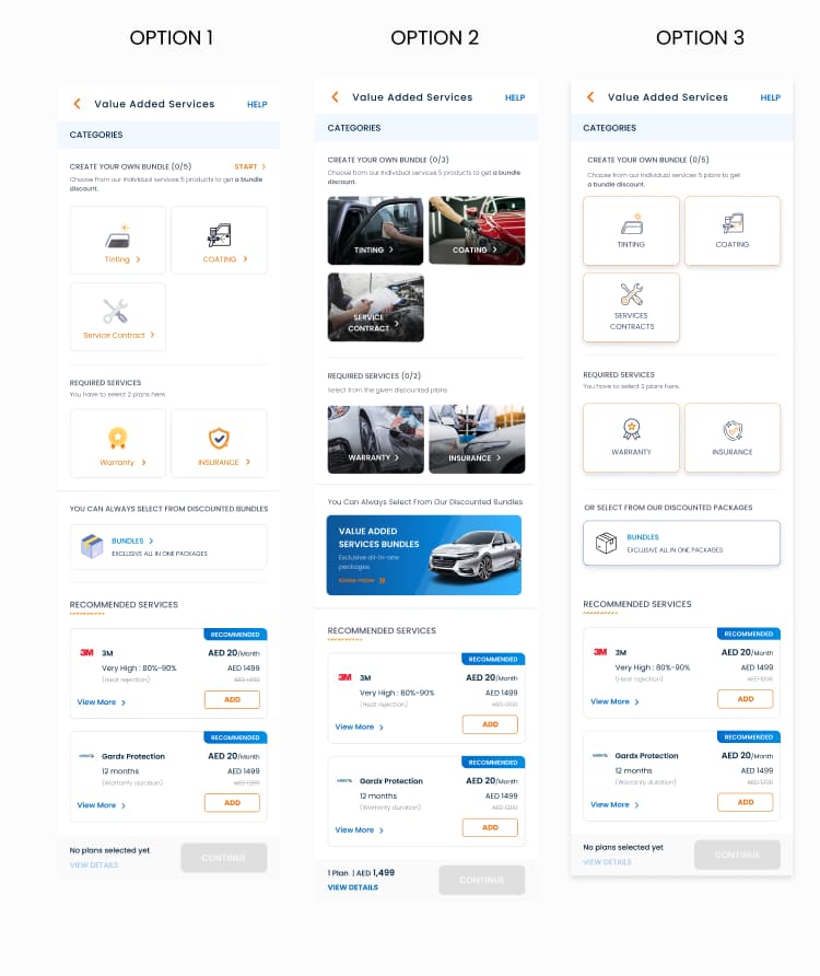 Main anchor page UI exploration