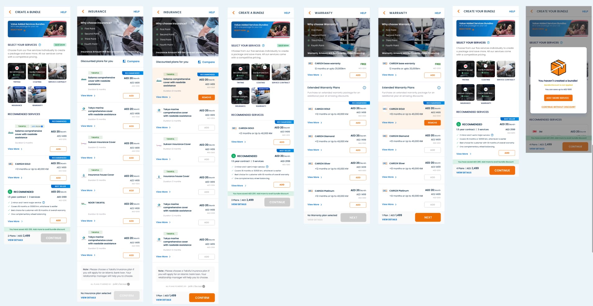 Non-linear final UI screen 2