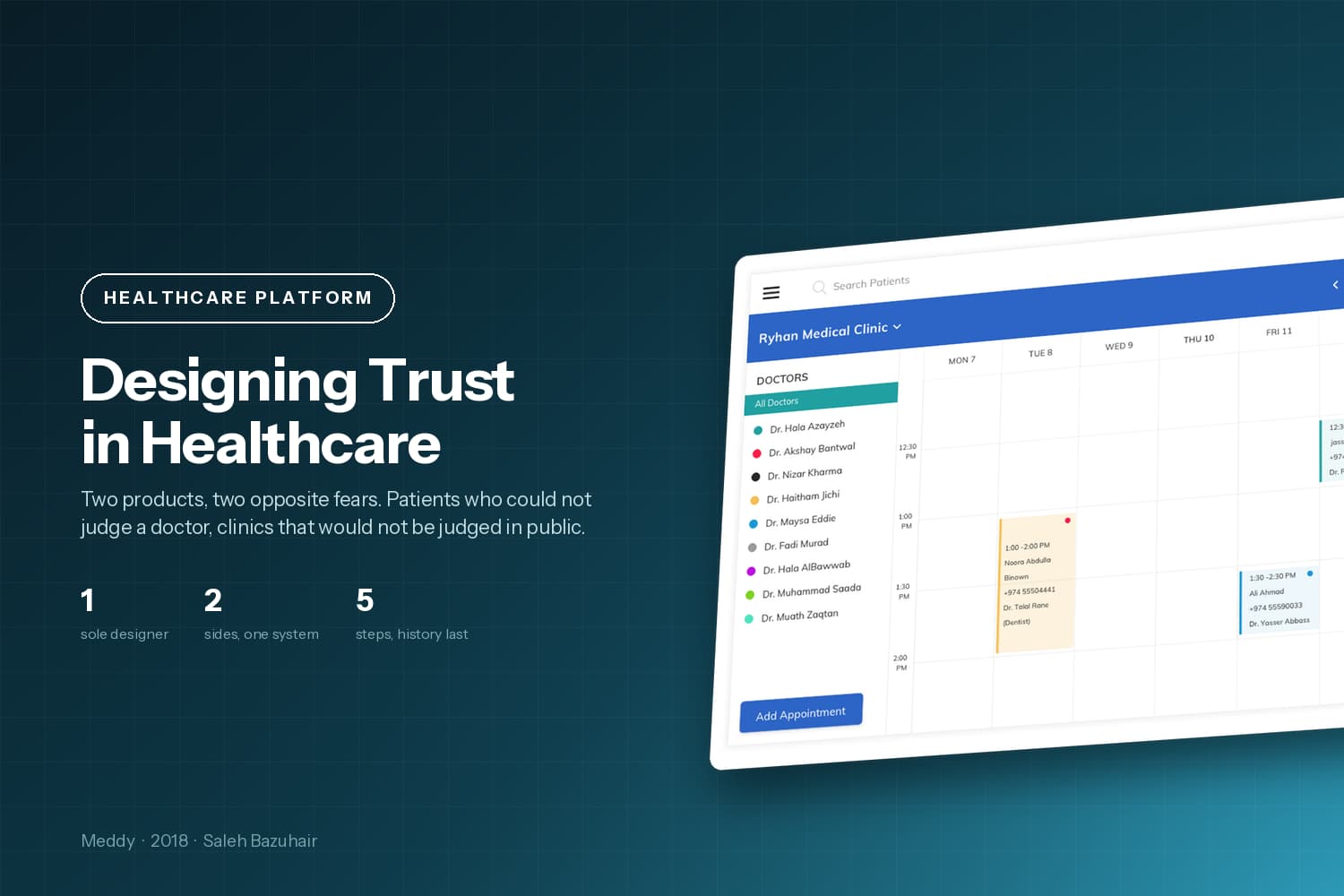 Meddy healthcare booking and clinic platform