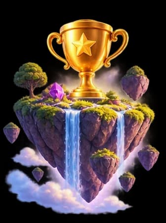 Wamd's floating island and trophy, from the current website